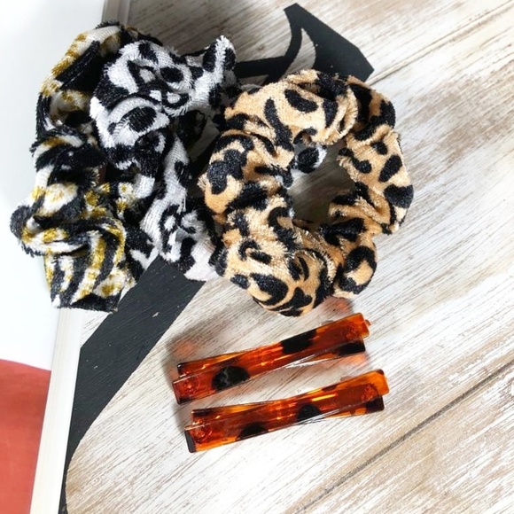 Alquimia Accessories - ANIMAL PRINT VELVET SCRUNCHY BUNDLE